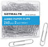 Jumbo Paper Clips, 240pcs 2 Inch Large Silver Paper Clips for Office and School Use