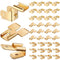 36 Pieces Electrical Spade Connectors, 12 Pcs Piggyback, 1/4" 2 Male and 1 Female Tabs