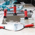 Set Drywall Hand Tool Kit,Stainless Steel Putty Knife Including Joint Knife Taping Knife Paint Scraper Mud Pan