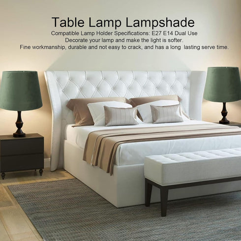 16.5cm 21.5cm 16cm E27 E14 Fabric Lampshade Top Diameter Bottom Diameter Height, Small Lamp Shade ideal for Table