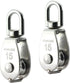 2PCS Lifting Single Pulley - Stainless Steel Heavy Duty Swivel Rope Pulley Block M15