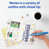 Avery Marks-A-Lot Permanent Markers, Large Desk-Style Size, 12 Blue Markers, Chisel Tip, Water and Wear Resistant