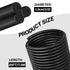 25FT Backer Rod 1/2 Inch Diameter Foam Caulk Concrete Expansion Joint Filler Black Rubber Caulk Saver Weather Stripping Concrete Filler Rope for Gaps and Joints Concrete Filling (1/2 Inch x 25FT)
