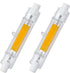 78 mm/3.1 in R7S LED Bulb (2 Pack) 110V 10W Warm White