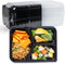 YANGRUI Food Containers Shrink Wrap 40 Pack 38 oz - Leak Proof