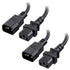 Cable Matters 2-Pack Computer to PDU Power Extension Cord - 6ft, IEC C14 to
