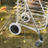 2-Pack 6.29In Replacement Shopping Cart Wheels Heavy Duty Plastic Pu Rolling Wheels for Grocery Trolleys Laundry Carts