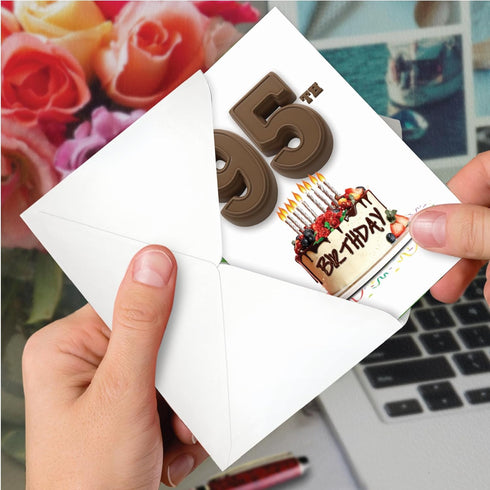 NobleWorks 95th Milestone Happy Birthday Card - Funny Card for Senior Citizens, Big Day 95 C7060SMBG