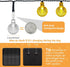 1 Pack 50 2.3CM 23 8 Solar String Lights Outdoor Waterproof, LED FT Each, Solar Powered Patio Lights with Lighting