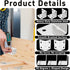 bociloy 12PCS 38x30x30mm 90 4 Stainless Steel Corner Braces, Degree L-Shaped Support Brackets, Holes Right Angle Shelf
