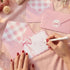 xieketn 36 Pcs Pink Thank You Cards with Envelopes Stickers, Coquette Bow Baby Shower Thank You Cards, Watercolor Cards