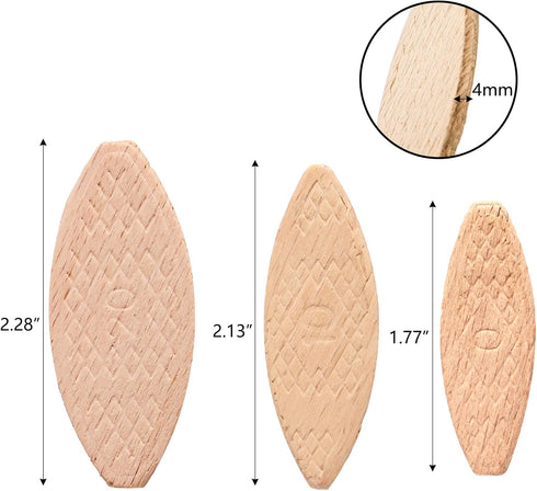 Set 150 0, 10, 20 Hedume of Beechwood Joiner Biscuits, Number Wood Joining Woodworking Biscuits Assorted for Crafting