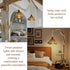 FEYAIM E26/E27 16.7ft Bulb) Plug in Pendant Light, Socket Hanging Lights, Hand Woven Hemp Rope Shade Cable with Switch