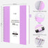 RETTACY Spiral Notebook - A4 College Ruled Notebook with 300 Perforated Pages, Journal Notebook for School, Work, Writing, 100 GSM Paper, Twin-Wire Binding, Inner Pocket, 8.27" × 11.2" (Pink) by RETTACY