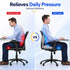 NTG-SOLUTIONS Seat Cushion L-Shaped Ergonomic Memory Foam Support for Office Chair Cushion, Car Seat Cushion, Seat