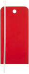 NMC RPT157 Blank Accident Prevention Tag, 3" Width x 6" Height, Unrippable Vinyl, Red, Pack of 25