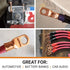 SELTERM 10pcs - 2/0 Awg - 3/8" Stud Battery Lugs, Heavy Duty Ring Terminal Connectors with Heat Shrink Tubing