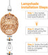 Small Lamp Shades For Table Lamps Hanging Light Boho Lamp Shades Wicker Lamp Shade for Floor Lamps, Rattan Lampshade