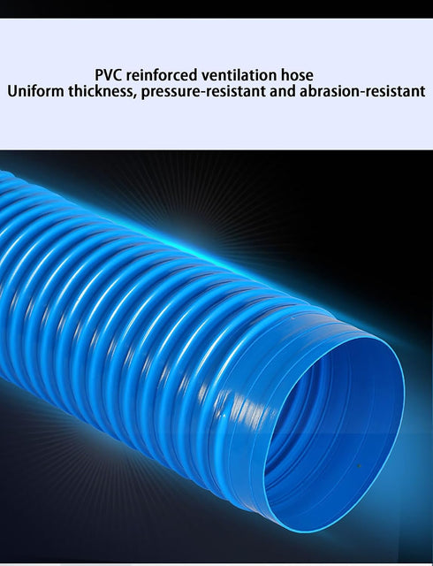 Generic 1Meter 30-100mm 3.2cm) Industrial Dust Suction Pipe Blue PVC Plastic Flexible Hose Dust Removal Pipe Soft