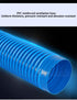 Generic 1Meter 30-100mm 3.2cm) Industrial Dust Suction Pipe Blue PVC Plastic Flexible Hose Dust Removal Pipe Soft