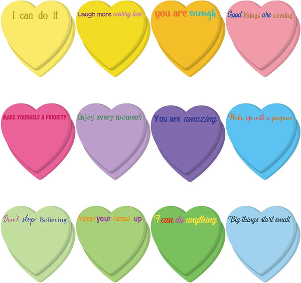 Teling 24 Pieces Inspirational Sticky Notes, Graduation Gift, Cute 3x3 inch Pads for Reminder Work Studying