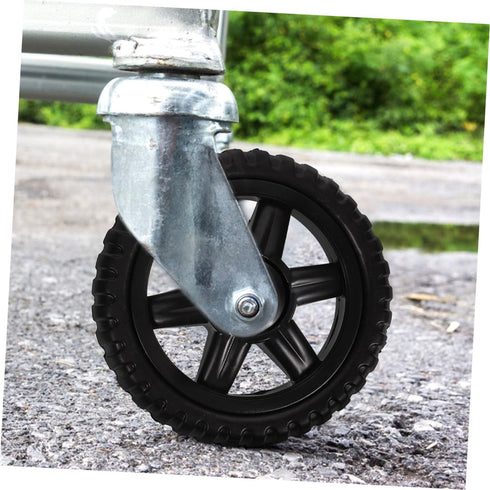 4pcs VOSAREA Heavy Duty Rolling Cart Wheels Replacement for Grocery Trolley Utility Cart and Shopping Basket Compatible