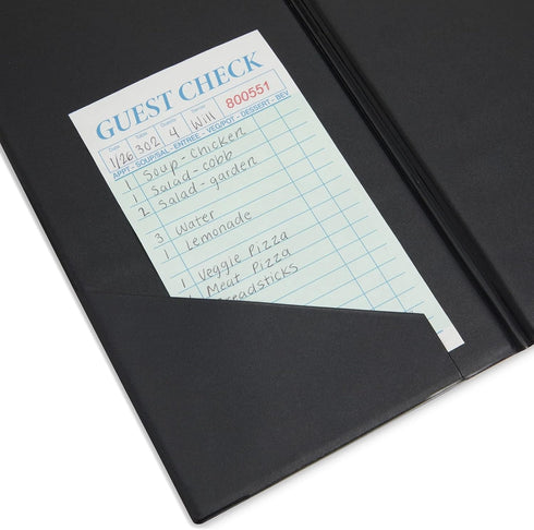 Set Pack 10, 5.5" 10.5", Juvale Server Books - PVC Restaurant Check Holder with Clip & Card Holder - Check Presenters