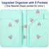 Wiabsi 1 9 1 Server Book, PU Leather Server Books for Waitress, Waitress Book with Zipper Pocket, Waiter Wallet