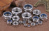 M8 x 1.25mm Nylon Insert Hex Lock Nuts, Stainless Steel Lock Nut Assortment Kit, 100PCS