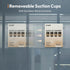 8.5 11, (4 Pack) NIUBEE Acrylic Window Sign Holder with Suction Cups X Clear Acrylic Frames Glass Door Mount