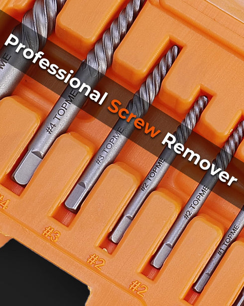 Set, 7PCS Set, Screw Extractor Easy Out Screw Extractor Stripped Screw Extractor for Removing Damaged Screws, Broken