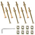 Murtenze 8-Pack M8 X 110mm Bunk Bed Bolts Coloured Zinc, Hex Drive Socket