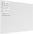 MaxGear Large Cork Board for Wall 36" x 24", White Bulletin Board with Felt Tiles