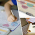 Transparent Sticky Notes, Hommie 480Pcs Morandi Cute Round & Heart Clear Sticky Tabs, Page Flags Stickers for Journaling