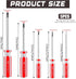 Triwing Screwdriver Set Magnetic Point Y Tip, 5 Sizes 1.5mm to 5mm, with Plastic Handle