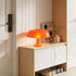 13.8 Inch 3 Retro Orange Mushroom Table Lamp, Color Change, Mid-Century Modern Bedside Lamp, for Bedroom Living Room