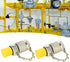 2Pcs Hydraulic Pressure Test Coupling Kit, High Pressure Hose Fitting for Hydraulic System Pressure Detection