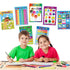 Educational Posters for Preschoolers, 12PCS Alphabet Letters, Numbers, Shapes, Colors, 11 x 16 Inch