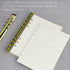 Performore 3 Pack A5 Notebook Mechanism Replacement Kit, 20mm 6-Ring Metal Binder Mechanisms for Loose Leaf Notebook,