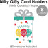 Set 8 Big Dot of Happiness Colorful Happy Birthday - Birthday Party Money and Gift Card Sleeves - Nifty Gifty Card