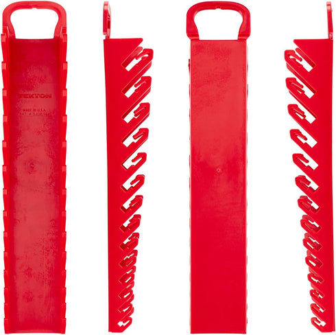 TEKTON 14-Tool Stubby Combination Wrench Holder (Red) | OWP21214 | Made in USA