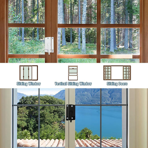 Sliding Window Sash Locks White ZUONAI 2 Pack Cam Sash Locks for Double Hung Window Latch Lock Security Vinyl Window Sash Lock and Keeper Replacement for Vertical and Horizontal Sliding Windows
