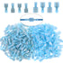 Glarks 100pcs 16-14 Gauge Fully Insulated Spade Nylon Quick Disconnect Electrical Connectors Assortment Kit
