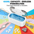 48KHz 400ML, Ultrasonic Cleaner, Jewelry Cleaner Ultrasonic Retainer Cleaner for Eyeglasses Rings Watch Band Necklace