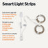 32.8 (2 16.4 2.4 Amazon Basics Smart LED Light Strip, Feet Rolls of Feet), RGB + Tunable White, Color Changing, App