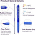 Erasable Gel Pens 15 Pack - Blue Retractable Clicker Fine Point Pens, Make Mistakes Disappear for Writing Planner and