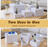 PercyEffie 6PCS Set decor5/6/6.8/7/7.5/8IN Buffet risers Acrylic Cubes for Display Food risers for Buffet Table White