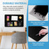 MaxGear Magnetic Board 17.5" x 11.4" Black Metal Magnet Bulletin Board for Wall, Refrigerator, Magnetic Board Display Notes, Photos, and More - includes Dual Lock Tape and Screws by MaxGear