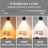 2 Pack Dimmable 3 350 Black LED Lights for Bedroom - Battery Wall Light with Lighting Colors, Rotate, Magnetic and USB