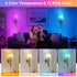 MEYIAENGIE Set 2, 15 Wireless Lights for Wall Indoor of Rechargeable LED Wall Lamps with Remote Control, RGB Colors